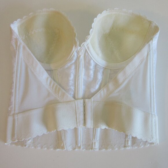 CARNIVAL White Longline Low Back 34B Strapless Bra - Picture 2 of 3